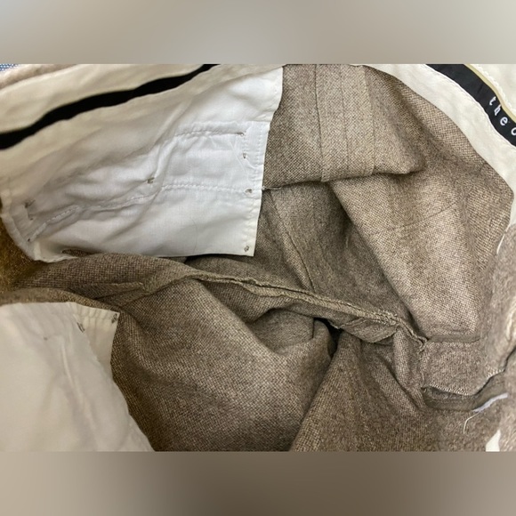 Theory Wool Brown Tailored Trouser Neutral Bootcut Office Formal Pants Women’s 2 - Picture 5 of 16